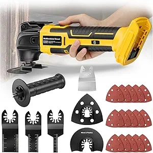 Outil Oscillant sans fil 20V DeWalt - Kit 22 pièces avec moteur sans balai