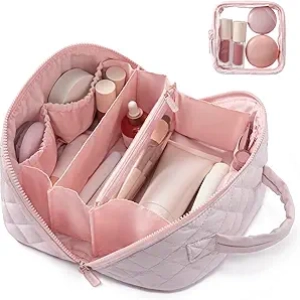Trousse de Maquillage LOVEVOOK 2 en 1 - Sac de Toilette Imperméable et Organiseur Cosmétique