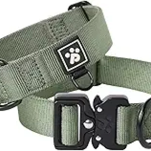 Collier Tactique Chien Moyen Anti-Traction - PawsPassion Nylon Renforcé