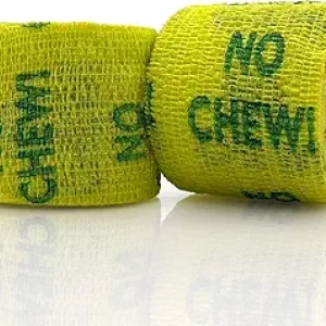 PetFlex No Chew - Bandage Élastique Adhésif pour Animaux 2 pouces (2 rouleaux)
