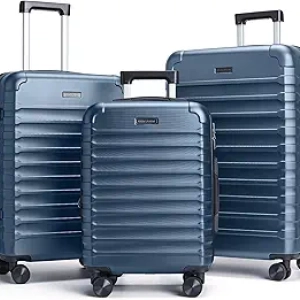 Set 3 Valises LIGHT FLIGHT Rigides 20/24/28 Pouces - Roulettes 360° et Serrure TSA