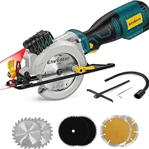 Scie Circulaire Mini 705W avec Guide Laser - Coupe Bois, Métal et Carrelage