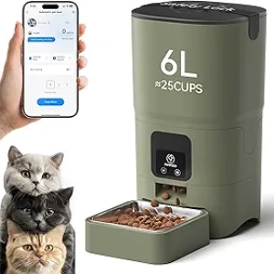 Distributeur Croquettes Chat Automatique WiFi - PAPIFEED avec Contrôle App