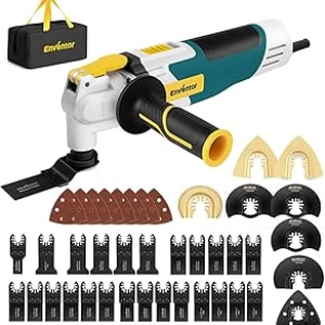 Scie Oscillante Électrique Enventor Multi-Tool 22000 OPM - Kit 43 Accessoires