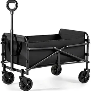 Chariot Pliable 220 kg - Chariot de Camping et Plage Tout-Terrain