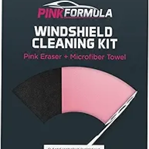 Kit Nettoyage Pare-brise Pink Formula - Sans Chimie | Microfibre Eco