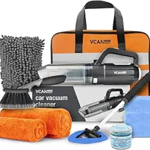 Kit Nettoyage Voiture Complet 10000Pa - Aspirateur & Accessoires Détailing