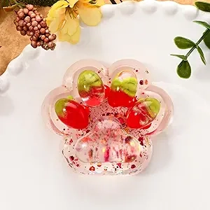Squishy Paw Cat Litchi - Jouet Anti-Stress Fidget pour Adultes et Enfants