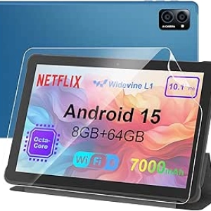 Tablette Android 10 pouces - Octa-Core, 8GB RAM, 64GB, WiFi 6, Batterie 7000mAh