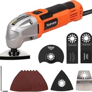 Outil Oscillant Multi-Fonction 1.5A - 22000 Oscillations/min avec 12 Accessoires