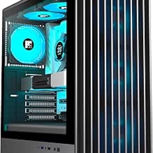 Boîtier PC Gaming K6 ATX Mid-Tower - 6 Ventilateurs ARGB PWM Pré-installés