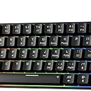 Clavier Mécanique Gaming 60% Newmen GM611 - RGB LED, Commutateurs Red
