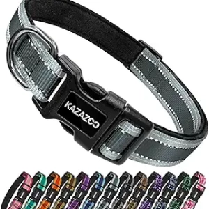 Collier Chien Réfléchissant Kazazoo - Confortable, Ajustable et Sécurisé