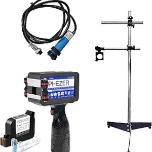 Imprimante Jet d'Encre Portable P16 avec Support Ajustable - Code QR, Code-barres, Date