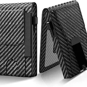 Portefeuille Homme GIGIGO - Slim Wallet Fibre de Carbone RFID Blocking