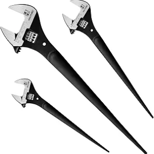Jeu de 3 Clés à Tuyau Réglables HAUTMEC 10", 12" et 16" - Acier CR-V Forgé