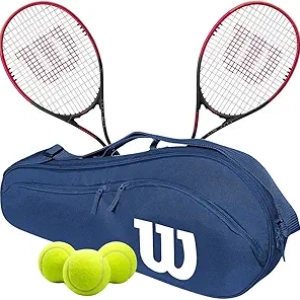 Raquette Tennis Wilson Hyper Power Pack Doubles + Sac - Grip 4 3/8"