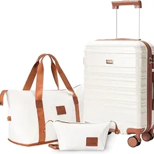 Valise Cabine 22x14x9 Approuvée Compagnies Aériennes - Ensemble Rigide PC Ultra Léger