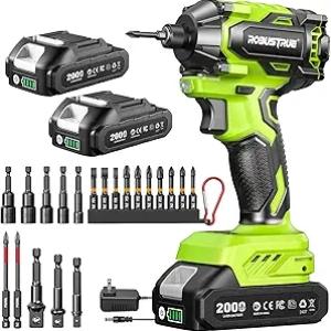 Perceuse à Choc 21V Brushless 230N.m - Visseuse Électrique Sans Fil avec 2 Batteries