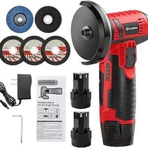 Meuleuse d'angle sans fil 76mm - 19500 rpm avec 2 batteries 16.8V