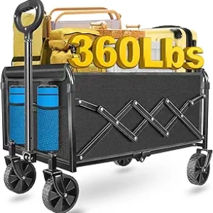 Chariot Pliant Pliable 360kg - Wagon Transport Courses, Camping & Pique-nique