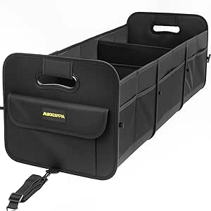 Organiseur de Coffre Auto 105L Pliable - Rangement SUV Voiture avec Fond Antidérapant