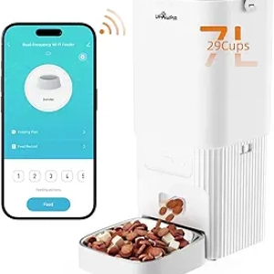 Distributeur Automatique Croquettes Chat/Chien 7L WiFi APP - 15 Repas