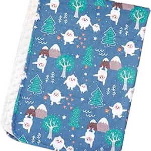 Couverture Bébé Minky 30x40 - Couverture Douce Légère Unisexe Nouveau-né