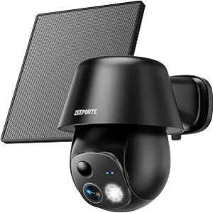 Caméra de Surveillance Solaire Sans Fil 2K 360° - WiFi Extérieur IP65