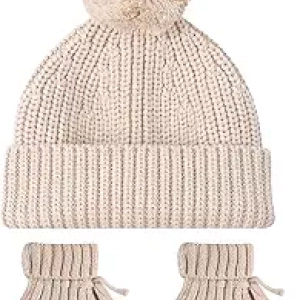Ensemble Chaussons et Bonnet Bébé Tricotés à la Main 0-6 Mois | Cosy Handmade