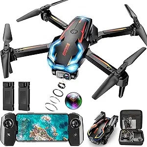 Drone 2K HD pour Adultes - FPV avec Caméra et 2 Batteries