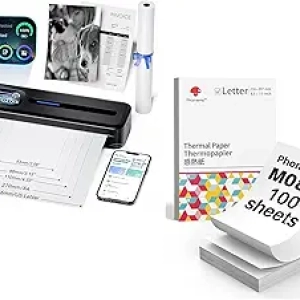 Imprimante Portable Phomemo M832D Bluetooth + 100 Feuilles Thermiques