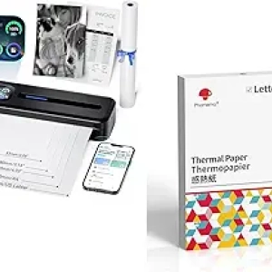 Imprimante Portable Phomemo M832D Bluetooth + 100 Feuilles Papier Thermique