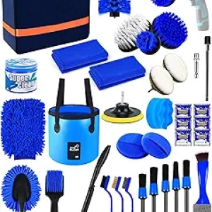 Kit Complet Nettoyage Voiture 40 Pièces - Intérieur & Extérieur Professionnel