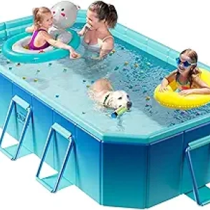 Piscine Pliable 116x65cm pour Enfants et Adultes - Piscine Sans Gonflage