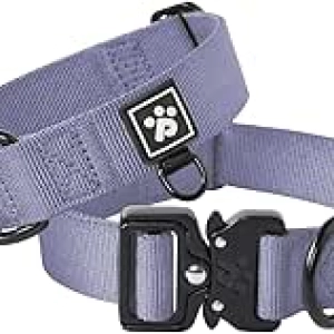 Collier Chien Moyen Tactique Renforcé - Nylon 1000D, Boucle Métal Rapide
