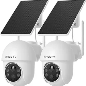 Caméra de Surveillance Solaire 4MP 360° WiFi Batterie - Vision Nocturne