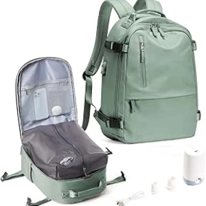 Sac à Dos Voyage Vacuum avec Pompe Électrique - Bagage Cabine Approuvé