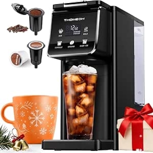 Cafetière Individuelle Hot & Iced avec Réglage Bold - Compatible K-Cup et Café Moulu