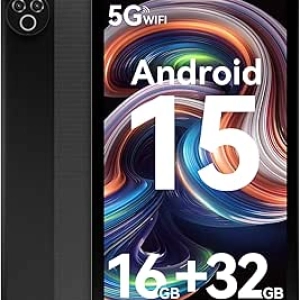 Tablette 10 Pouces Android 15 - 16GB RAM, 32GB ROM, WiFi 6, Batterie 5000mAh