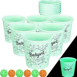 Jeu de Yard Pong Luminescent Mostop - Ensemble Géant pour Jardin