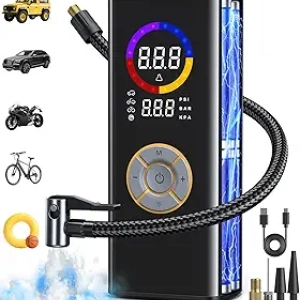 Compresseur Air Portable 150 PSI - Pompe Gonflable Auto, Vélo & Moto
