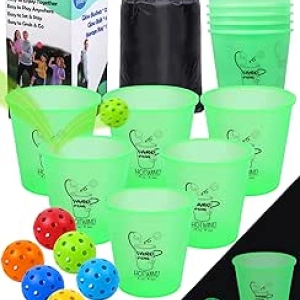 Jeu de Yard Pong Luminescent - Set Complet pour Jardin et Plage