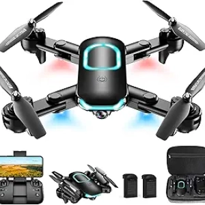 Drone 1080P FPV Pliable pour Débutants - Caméra HD, Altitude Hold, Selfie Gesture