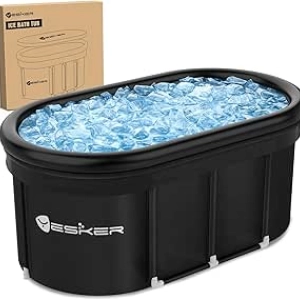 Baignoire de Plongée Froide Yesker 110L - Bain Froid Portable pour Récupération Musculaire