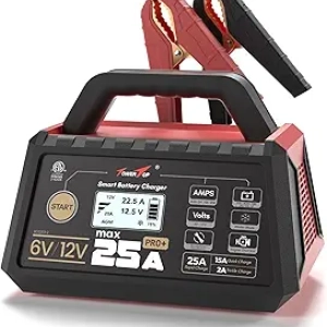 Chargeur Batterie Auto 25A TowerTop Pro+ - Intelligent 6V/12V avec Réparation