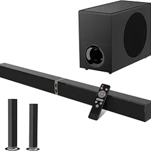 Barre Sonore MZEIBO 120W avec Caisson de Basses - Soundbar Smart TV