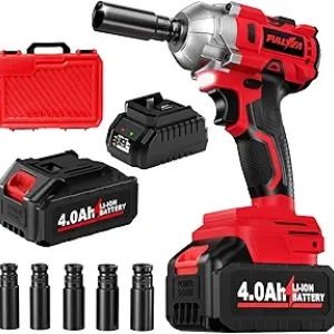 Clé à Choc Sans Fil 1/2 Pouces 550Nm - Visseuse à Percussion Brushless 21V avec Batterie 4.0Ah
