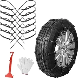 Chaînes à Neige Universelles Qoosea - Anti-Dérapant pour Voiture, SUV et Camion
