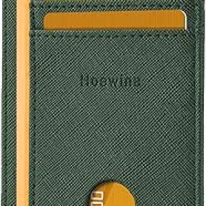 Portefeuille Slim RFID Hoewina - Porte-Cartes Minimaliste Homme et Femme